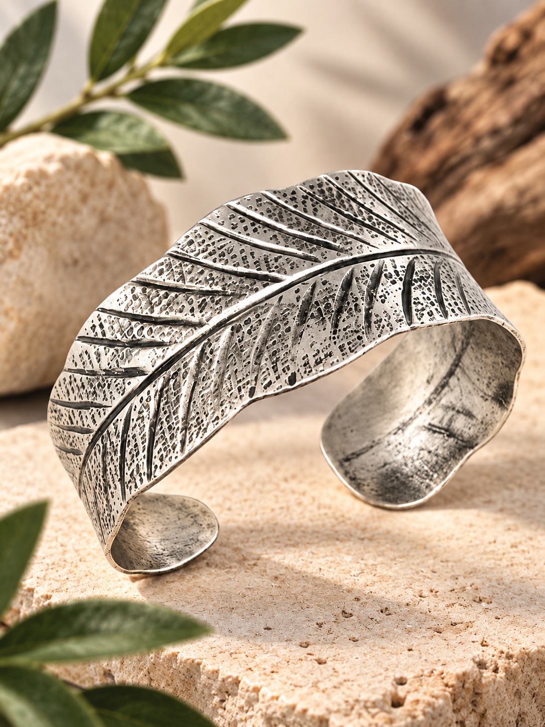 Silver Willow Leaf Bracelet