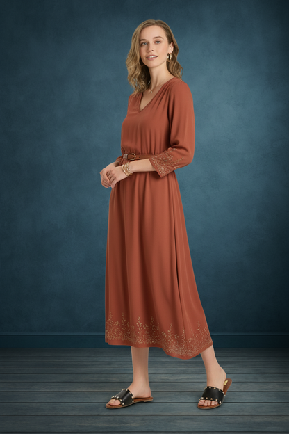 STELLA STUD BLACK & GOLD CROCODILE SOLE SLIPPERS