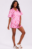 Boot print polyester-spandex PJ set
