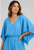 Elastic waist kimono romper