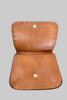 Fold-over crossbody bag with leopard strap detail