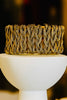 Handcrafted woven brass cuff bracelet styled