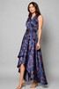 Midnight Bloom High-Low Dress