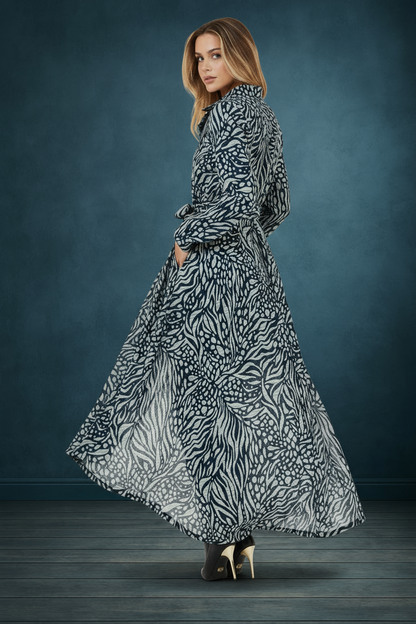 The Selene High-Low Belted Dress