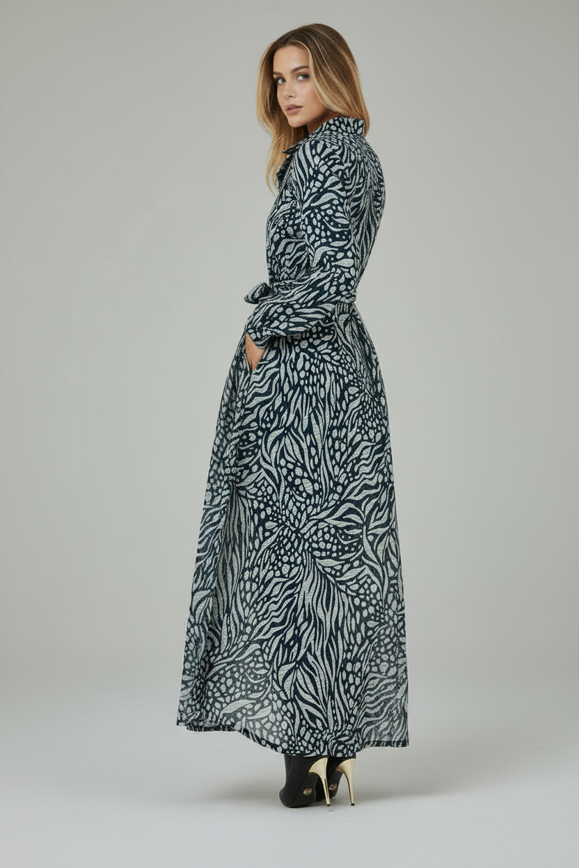 The Selene High-Low Belted Dress