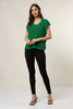 Emerald Vine side knot cable knit sweater vest