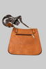 Leopard strap crossbody bag with snap closure