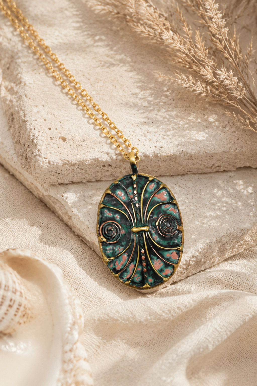 Sea Goddess Medallion Necklace