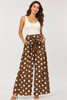 Mocha Dot Darling Palazzo Pants