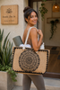 Sol Spirit Boho Floral Tote Bag