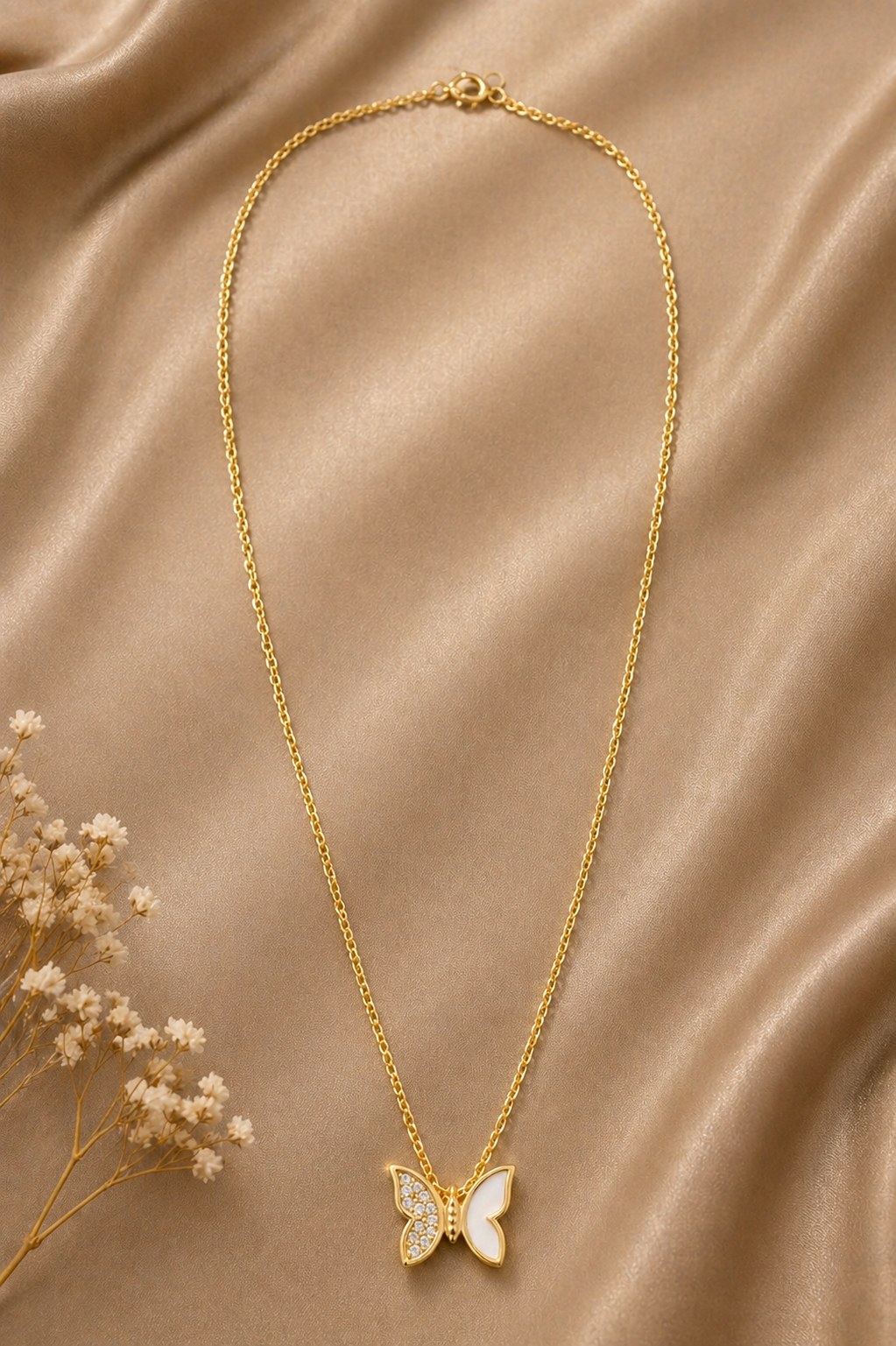 Golden Flutter Necklace