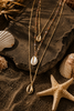 Layered gold sea shells necklace