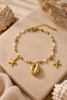 Saltwater Luxe gold shell starfish anklet