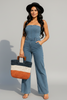 Handmade straw striped tote bag