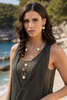 Coastal Raffia Luxe Layers three piece necklace styled