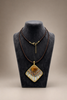 Desert Halo mixed metal pendant necklace