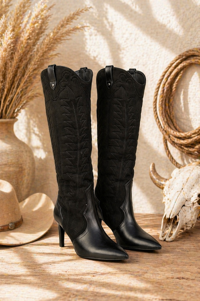 Urban outlaw knee-high stiletto boots