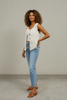 Ivory Horizon lace vest side view