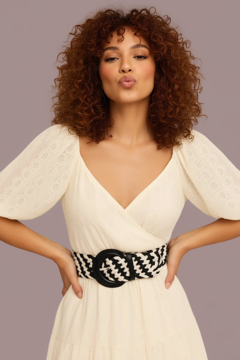 BRAIDED THEORY TWO TONE BELT