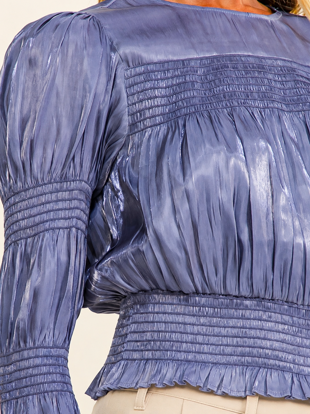 The Midnight Muse Smocked Blouse