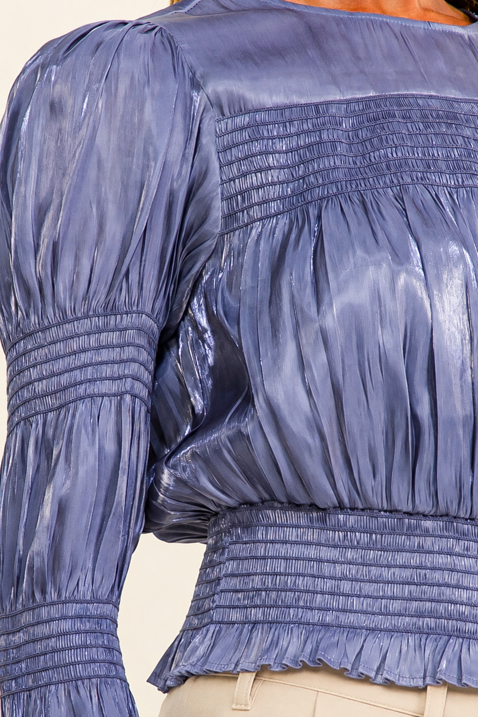 The Midnight Muse Smocked Blouse