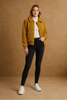 Retro Honey bomber jacket front view