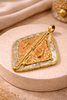 Edge Edit mixed metal pendant