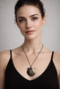 Scallop shell necklace detail