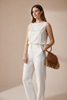Fringe tassel clutch purse side view