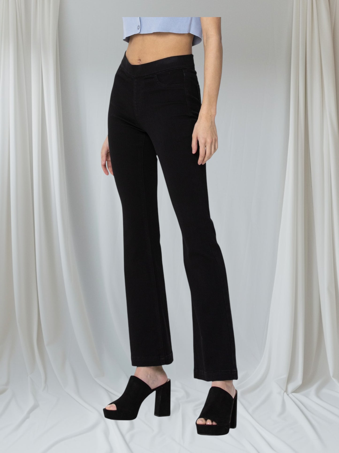 Jeans Mid- Rise Flare Jegging