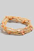 Mixed mini beaded bracelet set, detail view