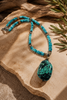 Midnight Mesa necklace with Tibetan turquoise and smoky quartz