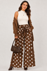 Mocha Dot Darling Palazzo Pants