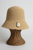 Ivory natural raffia summer hat