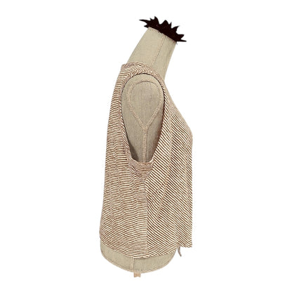 "THE EVERYDAY EDGE" RILEY STRIP TIE FRONT TANK TOP