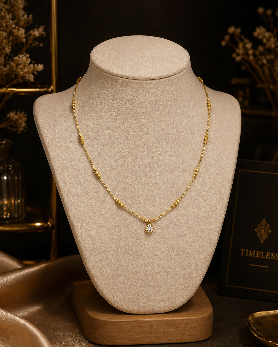 Halo Drop Necklace