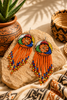 Maasai artisan drop earrings vibrant colors