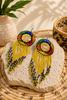 Maasai artisan drop earrings detail