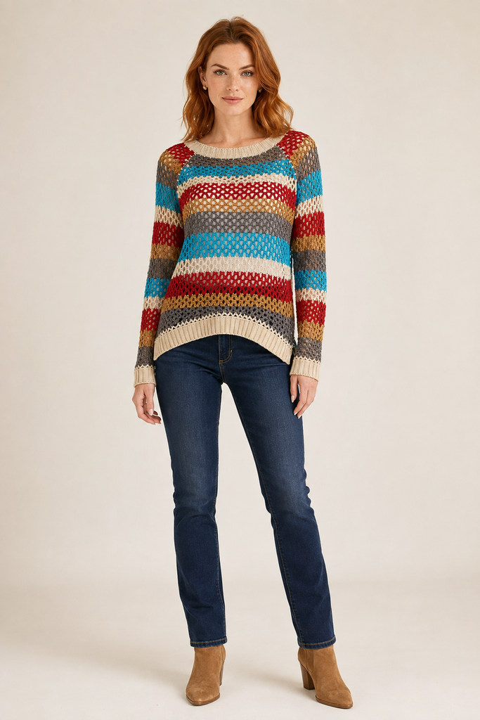 Carnival Stripe Pullover Sweater