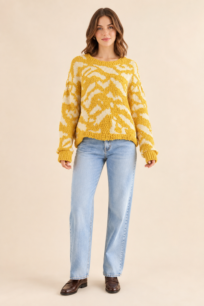 Marigold Mirage Pullover Sweater