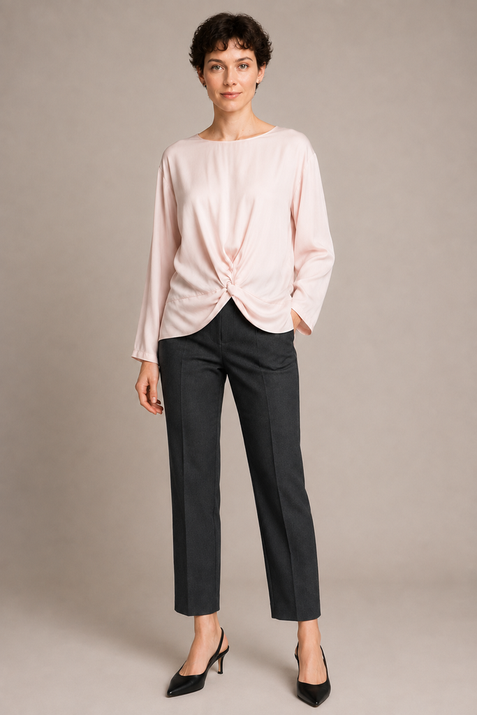 Twist & Whisper Long Sleeve Top