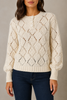 Diamond Whisper Pointelle Knit Pullover Sweater