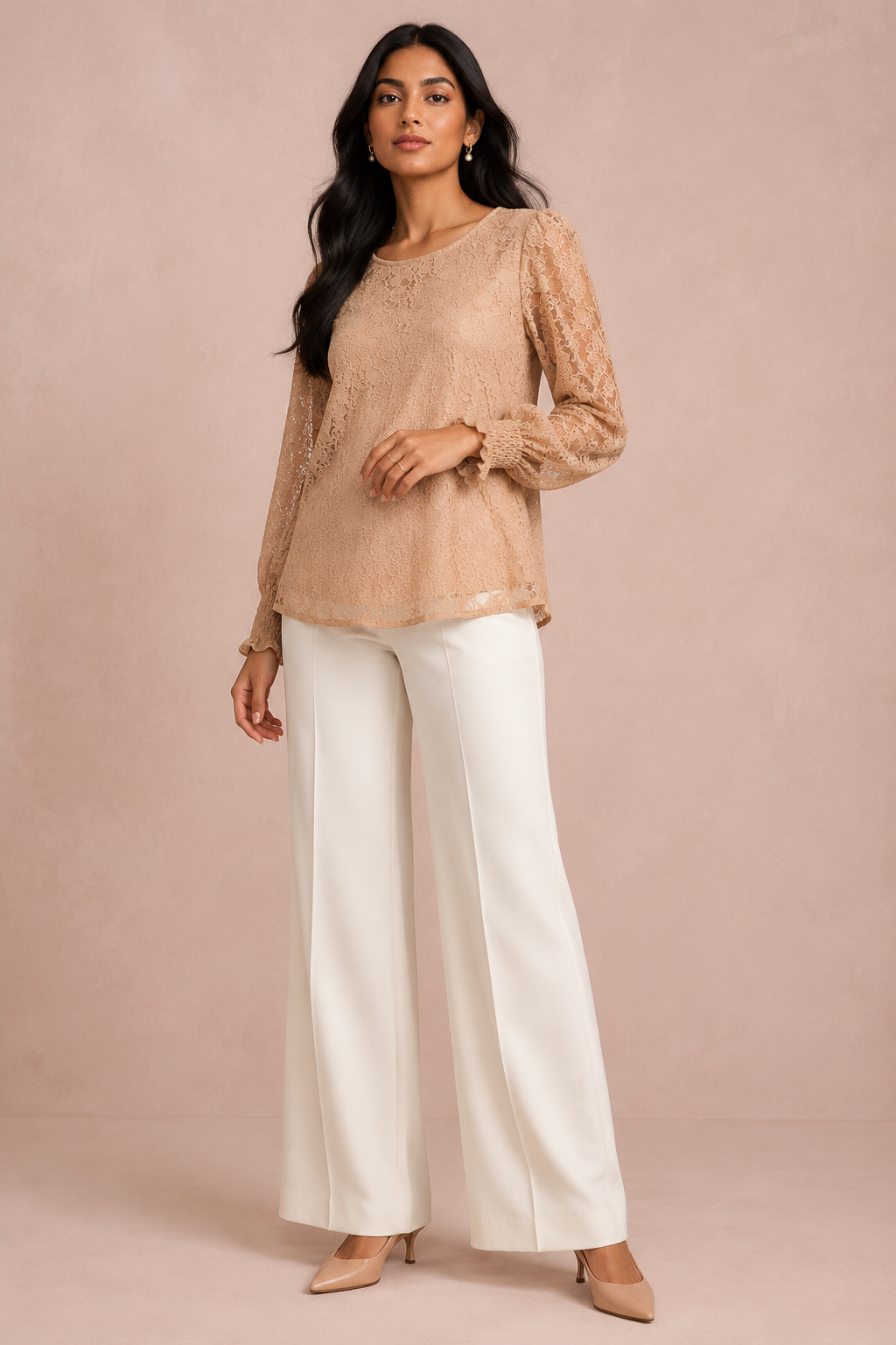 Chi Charm Lace Blouse