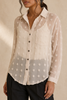 The Sheer Swiss Dot Shirt