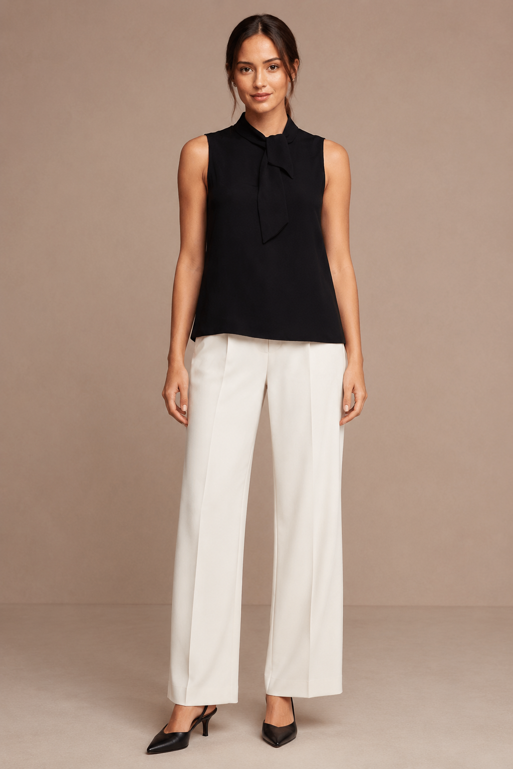 Urban Grace Neck Tie Sleeveless Top