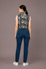 Urban Splash Dot Black Washed Denim Vest