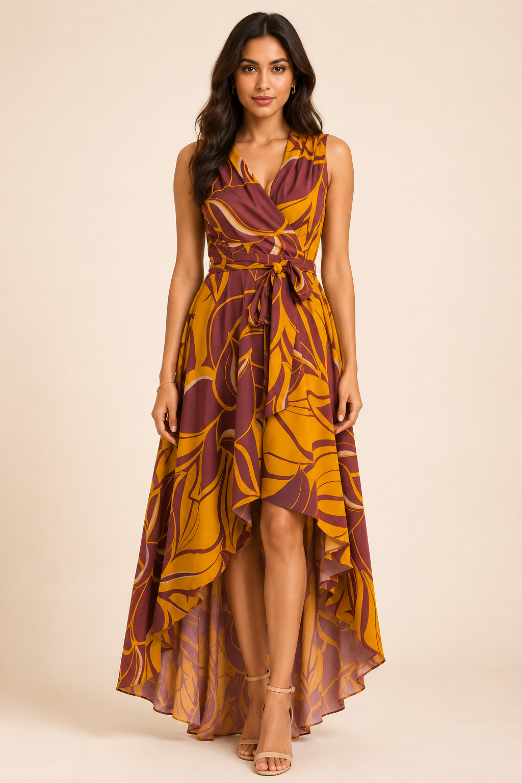 Sunset Sangria Flow Dress