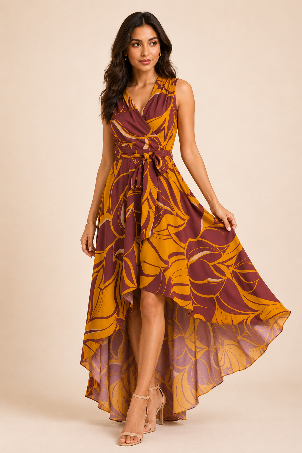 Sunset Sangria Flow Dress