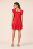 Valentina Ruffle Radiance Mini Dress