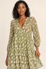 Olive Grove Babydoll Mini Dress